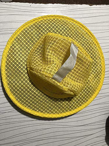 CLOTHES & LEATHER GEAR Three Layer Ventilated Beekeeping Veil in Round (Yellow, 3 Layer HAT) - color: Yellow
