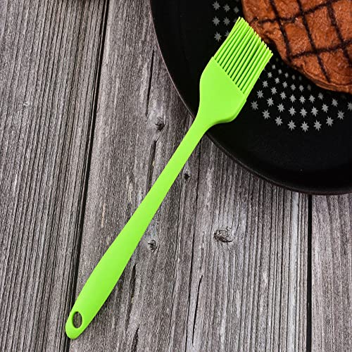 Silicone brush, Oil Brush for BBQ Kitchen Cooking Baking and Grilling (2 PCS,yellow&pink) - color: yellow&pink