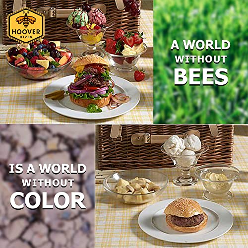 Hoover Hives 8 Frame Langstroth Beehive Dipped in 100% Beeswax Includes Wooden Frames & Waxed Foundations (2 Deep Boxes, 1 Medium Box)(Fully Assembled)