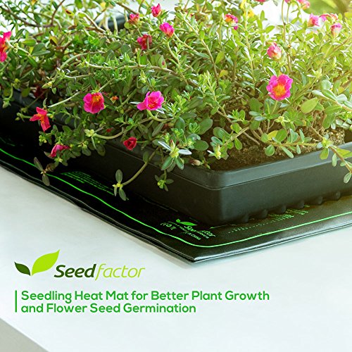 MET Certified Seedling Heat Mat, Seedfactor Waterproof Durable Germination Station Heat Mat, Warm Hydroponic Heating Pad for Indoor Home Gardening Seed Starter(20" x 20") - size: 1 Pack-20" X 20"