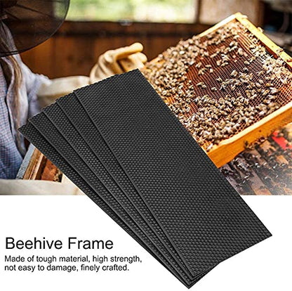 Bee Foundation Sheets for Bee Frames Beehive Beeswax Coated Foundation Sheets Beehive Foundation Sheets Medium Bee Hive Frame Foundation Sheets Waxed Foundation for Beehive Medium Frames 10 Pcs - size: Medium