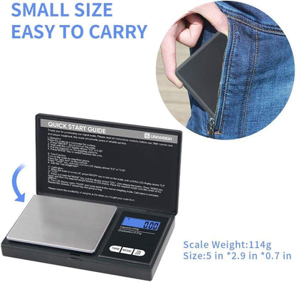 Portable Digital Scale 200g x 0.01g Accuracy,Weighing Electronic Scales Jewelry Scales Mini Digital Grams Scale Small Food Scale Ounces Grains Scale 200g Digital Pocket Gram Scale(Digital Scale) - color: Digital Scale