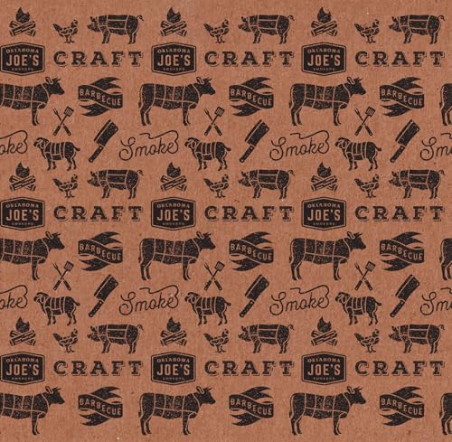 Oklahoma Joe’s Peach Butcher Paper – 18‑in x 100‑ft Roll, Made in USA, Heat‑Resistant & Breathable BBQ Wrapping Paper for Smoking Meats - size: 18-in x 100-ft