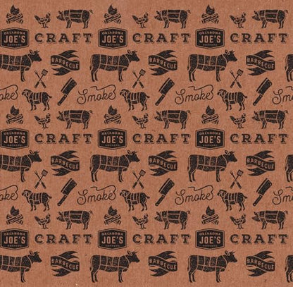 Oklahoma Joe’s Peach Butcher Paper – 18‑in x 100‑ft Roll, Made in USA, Heat‑Resistant & Breathable BBQ Wrapping Paper for Smoking Meats - size: 18-in x 100-ft