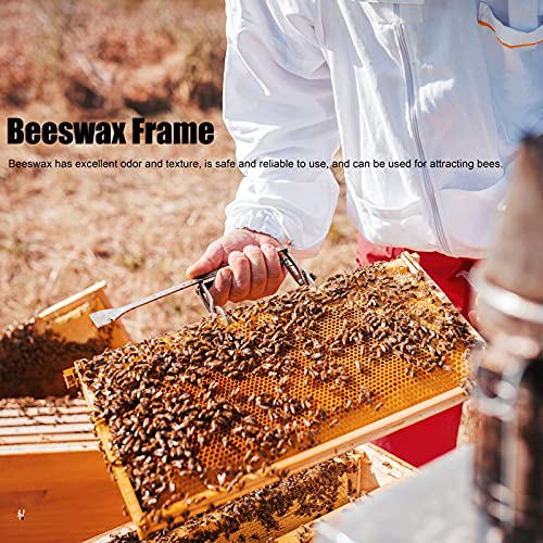 5 . 1x3 . 5in Beeswax Sheets Beeswax Frame , 10Pcs Beehive Wax Frames , Waxed for Beekeeping Supplies , 10Pcs Beehive Wax Frames , 5 . 1x3 . 5in Beeswax Sheets beekeeping base beeswax