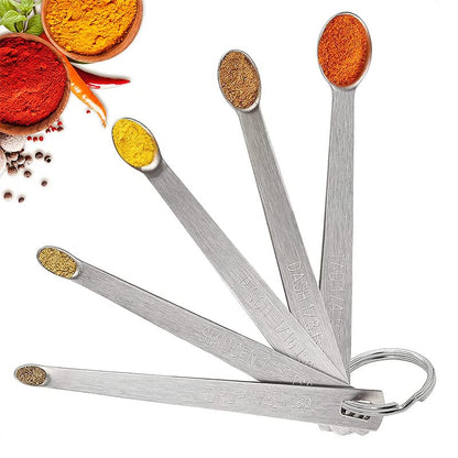 15 Pieces Measuring Cups and Spoons set, Includes 10 Stackable Measuring Cup with Lid and 5 Mini Stainless Steel Measuring Spoons, Teaspoons for Liquid and Dry, BPA Free, Dishwasher Safe | 1 storage cover, 9 stackable cups set and 5 mini teaspoons, BPA-fr