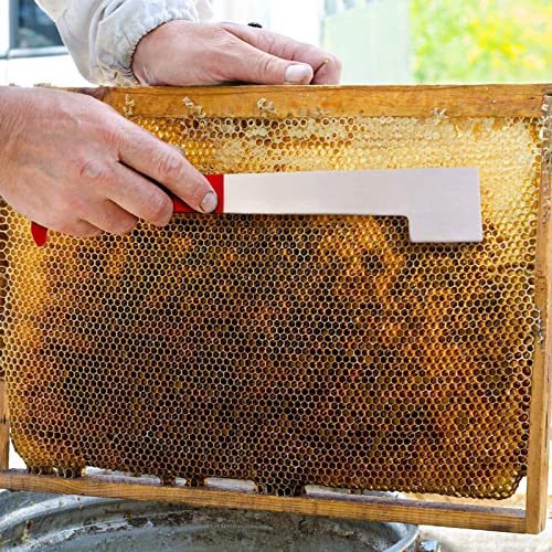 Steel Hive Tool J Hook hive Tools Stainless Steel Beekeepers J Hook Hive Tool Bee Hive Frame Lifter and Scraper for Beekeepers (1)