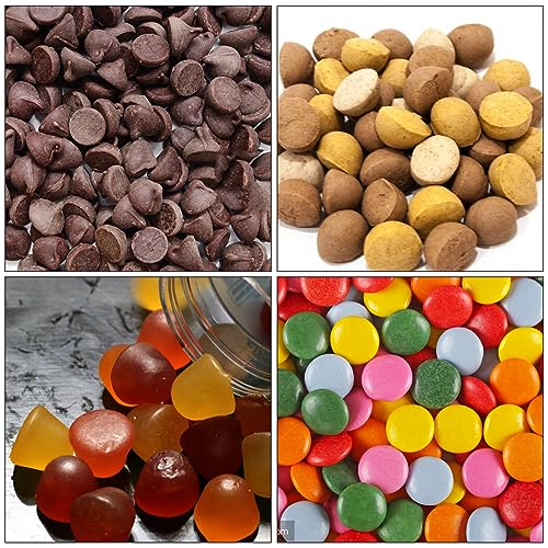 Palksky 468-Cavity Mini Round Silicone Mold/Chocolate Drops Mold/Dog Treats Pan/Semi Sphere Gummy Candy Molds for Ganache Jelly Caramels Cookies Pet Treats Baking Mold (1 Cavity - 0.02 Oz) - color: 1PCS 468-Cavity
