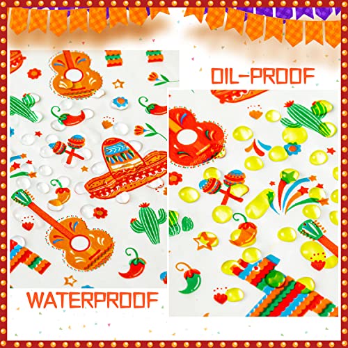 100 Pcs Fiesta Wax Paper for Food, Cinco De Mayo Wax Paper Sheets Deli Paper Sandwich Wrap Candy Wraps, Waterproof Oil-proof Picnic Basket Liners with Guitar Pattern for Kitchen Handmade Food(White) - color: Fiesta-white