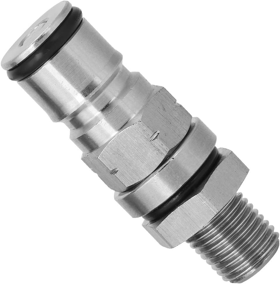 Homebrew 304 Stainless Steel Corny Keg 1/4’’ BSP Ball Lock Post Bulkhead With Poppets With Male NPT Hex Nipple, 19/32"-18 Gas/Liquid Corny Keg Adapter (Gas) - size: Gas
