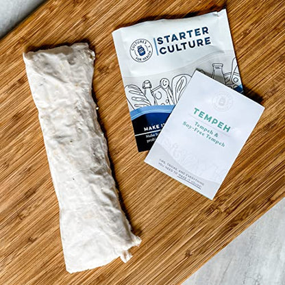 Cultures for Health Tempeh Starter Culture | 4 Packets Starter Spores for DIY Plant Based Meat | Gluten Free, Non-GMO Indonesian Food | Make Meatless Bacon, Vegan Nuggets, & More High Protein Snacks