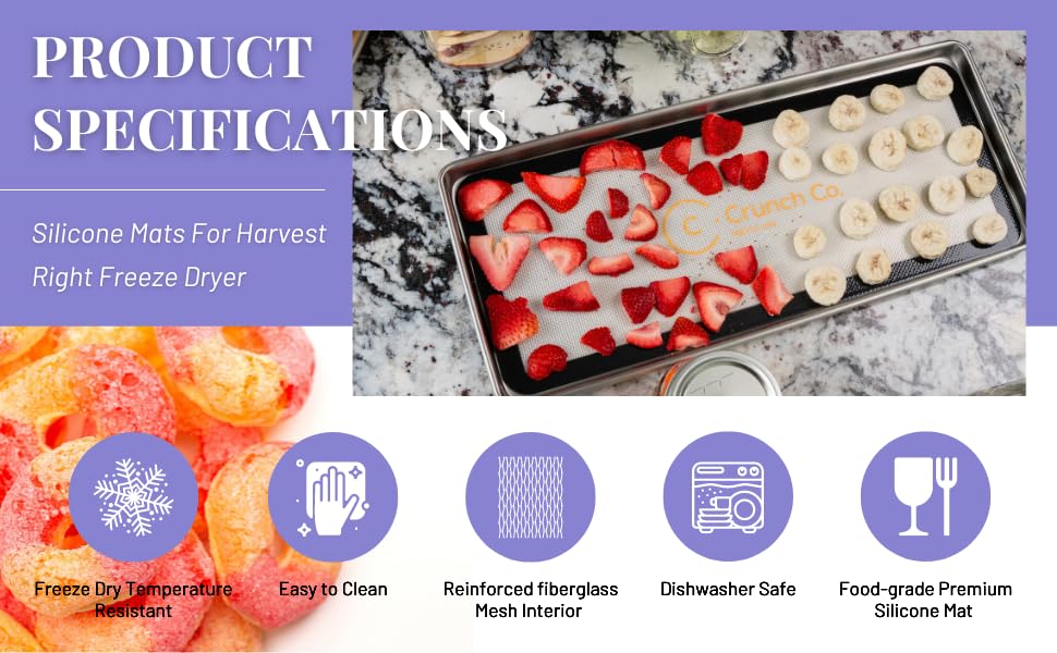 Silicone Mats For Harvest Right Freeze Dryer (M - Medium) - size: M - Medium