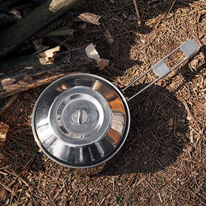 Fire-Maple Antarcti 1.0 Liter Stainless Steel Camping Bowls with Locking Lid, Camping Cook Pot Folding Handle - size: 1.1 Quarts camping bowl