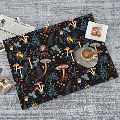 Mushroom Dish Drying Mat For Kitchen Microfiber Drying Mats Absorbent Reversible Dish Pad Draining Mats For Countertop Coffee Mats 18x24 Inch - color: Mushroom2