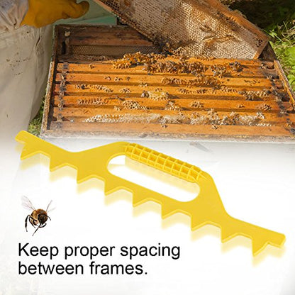 7/8/9 Frame Beehive Frame Spcing Tool, Beehive Frame Spacer Beekeeping Accessories (8 Box) - color: yellow, size: 8 box