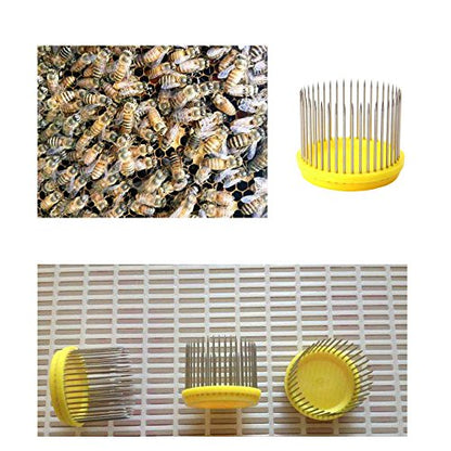 Ximimark 3Pcs Beekeeping Queen Needle Type Bee Cage Stainless Steel Catching Catcher Equipment
