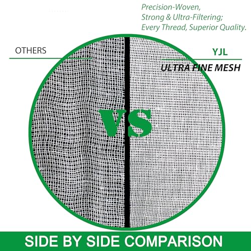 Organic Cheese cloths for Straining Grade 100 Denser Hemmed 20x20Inch 6 PCS | 100% Unbleached Cotton Extra Fine Mesh, Four Stitched Edges No Fraying No Lint, Thicker Yarn Reusable One Layer Cheesecloth