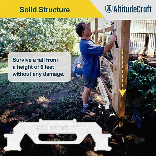 Framing Tools - 16″ Framing Stud Layout Tool, Stud Framing Jig for 16 Inch On-Center Precision Wall Stud Framing Measurement (1-Piece) - style: 16 Inch 1-Piece