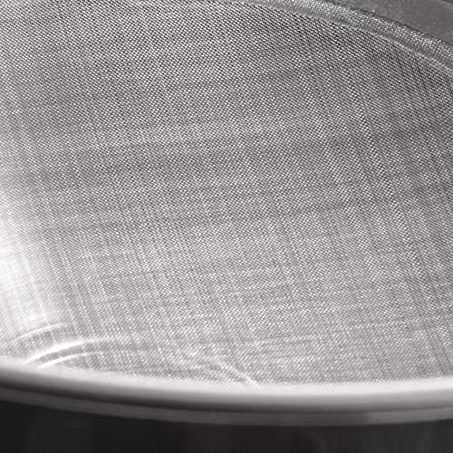7 inch Stainless Steel Funnel with 120 Mesh Welded Filter Screen for Transferring Liquid, Oil, Powder, Resin