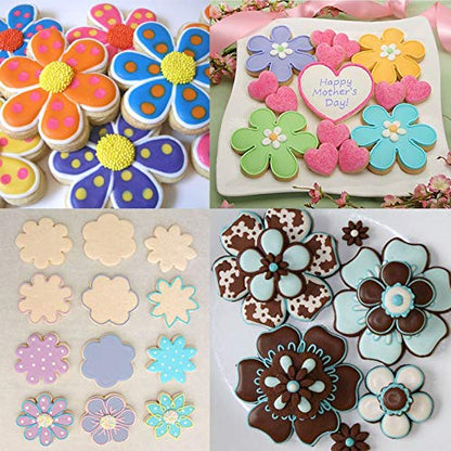 Flower Cookie Cutter, Pack of 5… - style: C-Flower