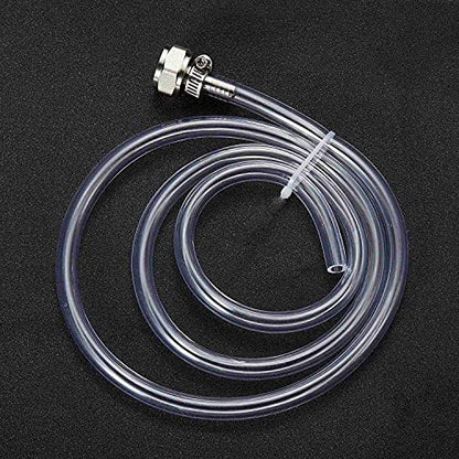 Kegerator Kit,10 Feet-Clear Vinyl Tubing Hose Stainless Steel Barb Fitting | LitKiwi Draft Beer Line with Connectors,5/16"ID 7/16"for Beer Tap Tower Keg Homebrewing - size: 10 Feet Tube & Fitting