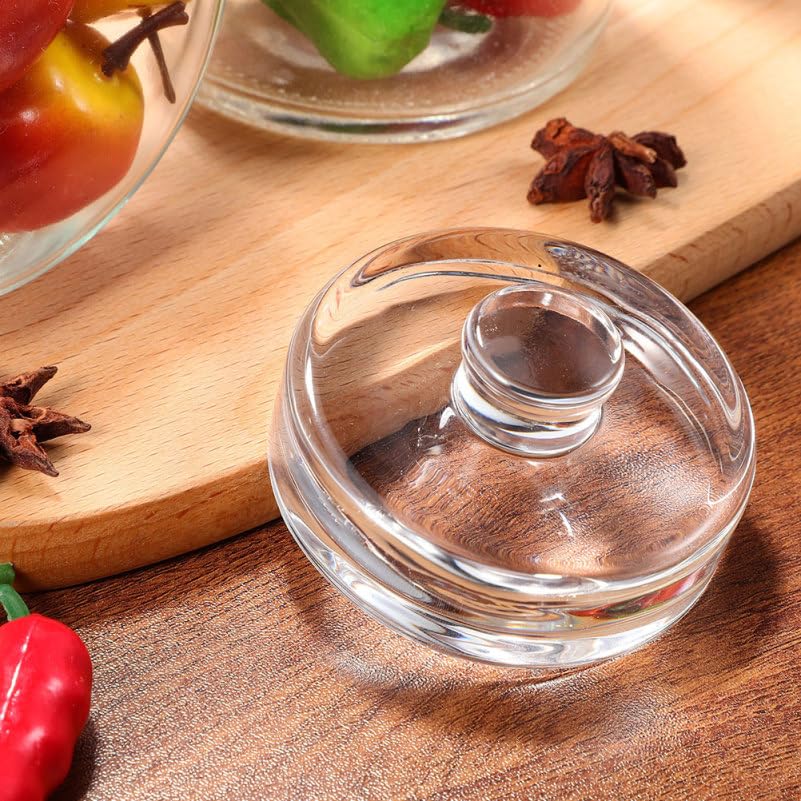 PRETYZOOM 3Pcs Fermentation Weights for Wide Mouth Jars Glass Fermenting Weights with Short Handle for Pickling and Food Storage Heavy Duty Kitchen Weights for Optimal Fermentation
